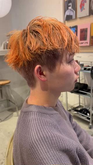 ショート カラー メンズ Loom.所属・村上雅人 ナチュラルモードのヘアスタイル