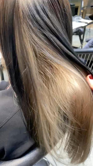 ロング カラー ボブ・レイヤー 田中 励也のヘアスタイル