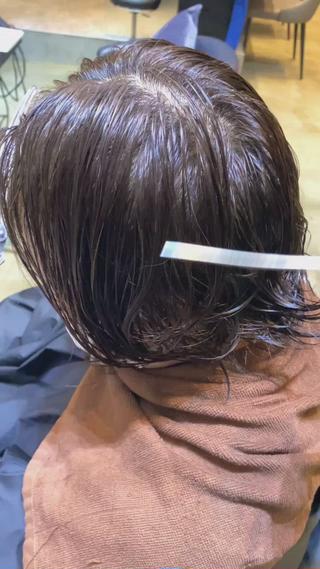 ショート パーマ ボブ・レイヤー 田中 励也のヘアスタイル