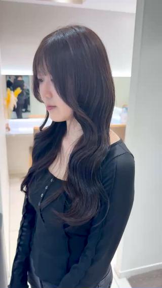 ロング カラー ブリーチ 縮毛/あすか🐯のヘアスタイル