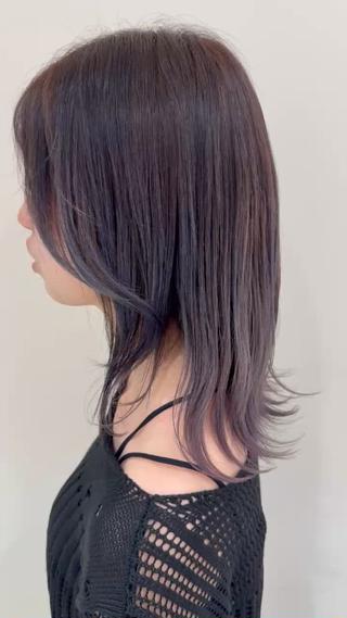 透明感あるパープル感が可愛い 