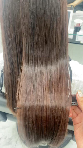 透明感カラー×髪質改善トリートメントでプル艶に 