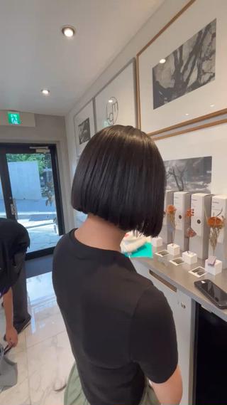 縮毛矯正で艶々です 