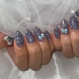 大人気フラッシュネイルです
キラッキラで可愛いです 