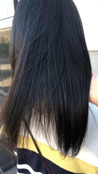 セミロング 【髪質改善】 【酸性ストレート】のヘアスタイル
