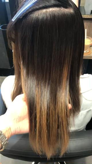 ロング 【髪質改善】 【酸性ストレート】のヘアスタイル