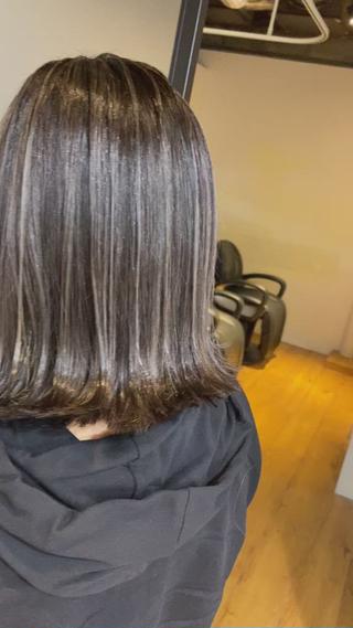 ミディアム カラー ヘアアレンジ 久米 治仁のヘアスタイル