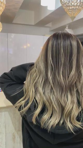 セミロング カラー ヘアアレンジ 久米 治仁のヘアスタイル