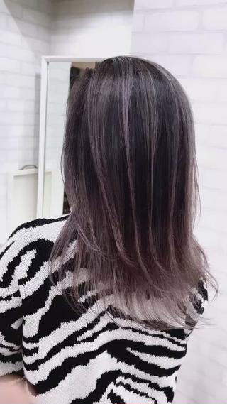 セミロング カラー ヘアアレンジ 久米 治仁のヘアスタイル