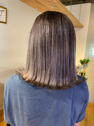 ミディアム カラー ヘアアレンジ 久米 治仁のヘアスタイル