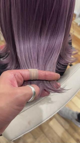 ミディアム カラー ヘアアレンジ 久米 治仁のヘアスタイル