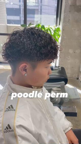 ショート パーマ メンズ 亀井隆汰/メンズ専門 パーマ特化美容師のヘアスタイル