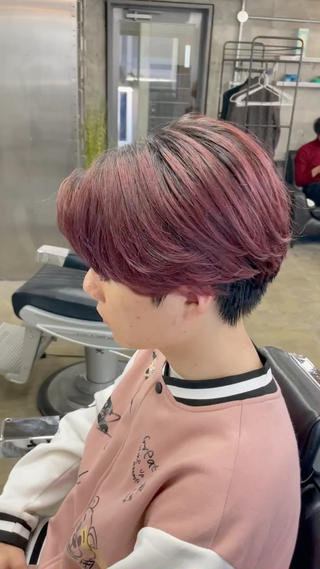 ショート カラー メンズ 亀井隆汰/メンズ専門 パーマ特化美容師のヘアスタイル