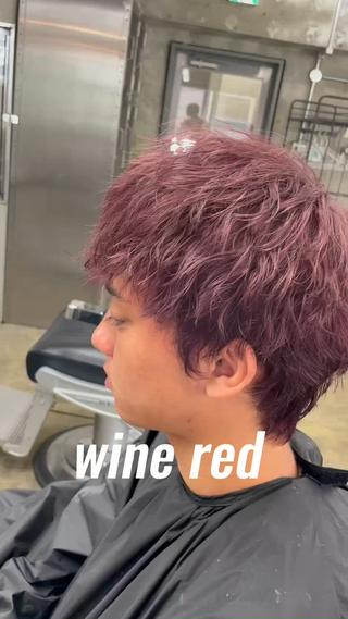 ショート カラー メンズ 亀井隆汰/メンズ専門 パーマ特化美容師のヘアスタイル