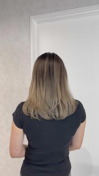 ミディアム カラー ヘアアレンジ アンドウ ユウ/ レイヤーカット/韓国のヘアスタイル