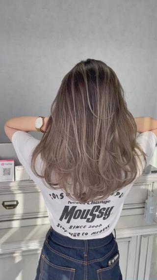 ミディアム カラー ヘアアレンジ アンドウ ユウ/ レイヤーカット/韓国のヘアスタイル