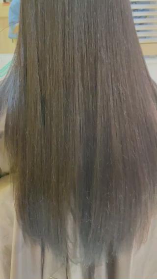 縮毛矯正と4stepトリートメントで艶々

#縮毛矯正　#トリートメント 