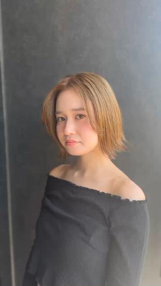 ミディアム uti所属・菊池 幹のヘアスタイル