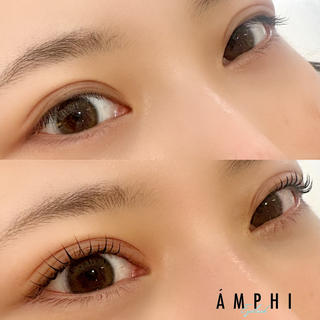 まぶたが厚めな方でも、奥行きの出せるロッドならパッチリ上がります♪
こちらは『サンドロッド』使用です＊ 