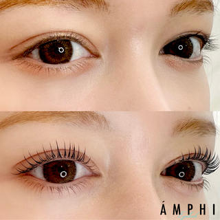 ピーナッツロッドで丸みのあるパッチリまつ毛♪ 