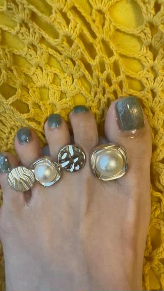 #フットネイル
#キャンペーンネイル
#マグネットネイル
#グリーン
#ワンカラーネイル