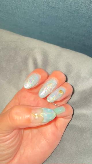 梅雨ネイルにチェンジ︎