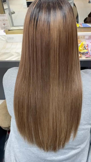 ロング 水野 帆那のヘアスタイル