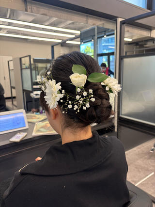 ロング ヘアアレンジ 水野 帆那のヘアスタイル