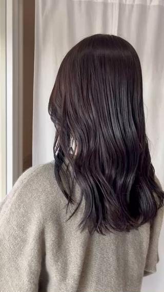 セミロング カラー 金沢市/美容師/ 岡島由希美のマツエク・マツパデザイン