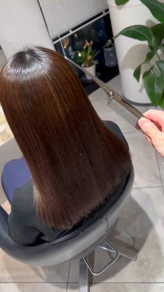 セミロング パーマ 美髪矯正🫧艶髪特化 🫧関口太郎のヘアスタイル