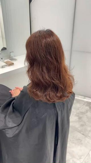 ドライとオイル仕上げのみ
クルクル乾かすだけで韓国風になるコテ巻き風パーマです！ 