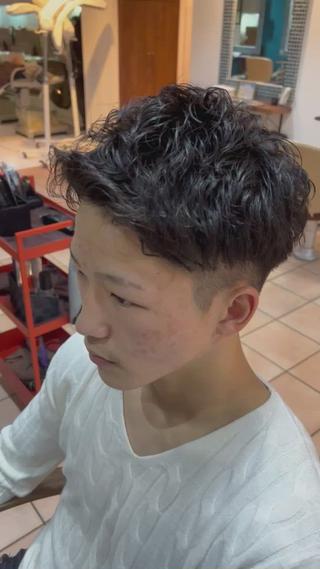 ショート パーマ メンズ 朝3分でキマる 村上陸のヘアスタイル