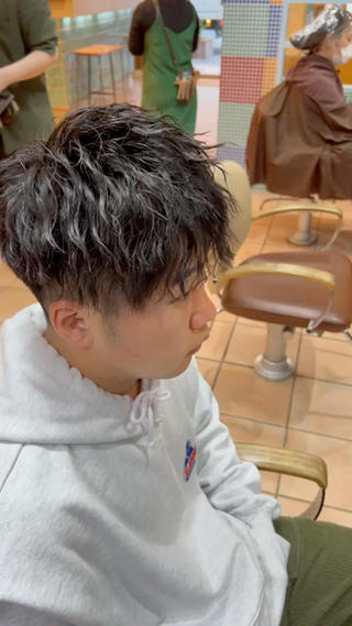 ショート パーマ メンズ 朝3分でキマる 村上陸のヘアスタイル