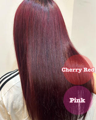 明るさを抑えたCherry Red
 