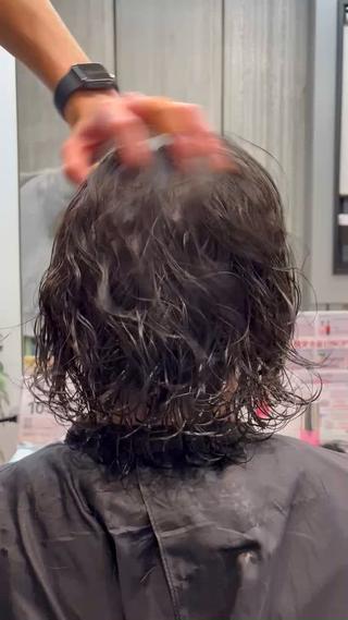 ミディアム パーマ メンズ fifth / 山下 和輝 海外風スタイルのヘアスタイル