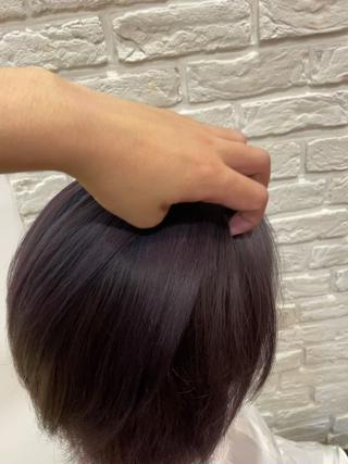 こちらはパープルカラー！
色落ちはベージュっぽく落ちていきます！ 