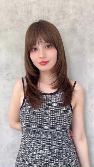 ロング カラー ♾️日沼 樹♾️透明感/艶髪のヘアスタイル