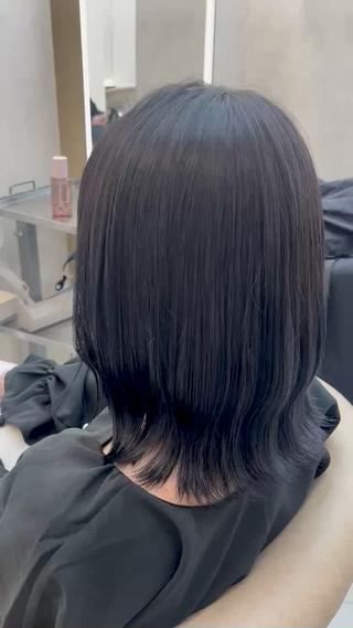 透明感カラー️、うる艶トリートメント 