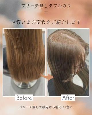 ロング カラー サロウィン　神戸三宮店所属・三宮No.1ブリーチ 無しカラー/杉山太貴のヘアスタイル