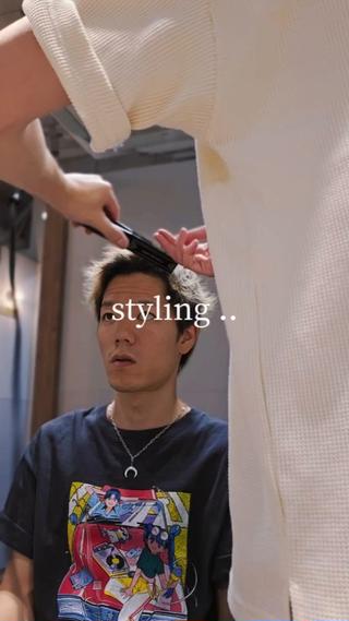 After

スパイキーショート
　　　×
ハイブリーチ+デザインカラー 