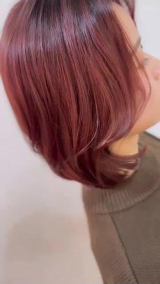 ショート 飯星慧斗 /ブリーチ、縮毛矯正のヘアスタイル