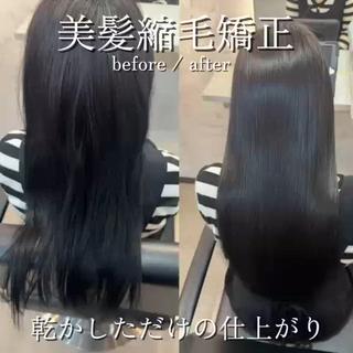 明日から30分多く寝られる縮毛矯正☆*。
乾かしただけでまとまる仕上がりです 