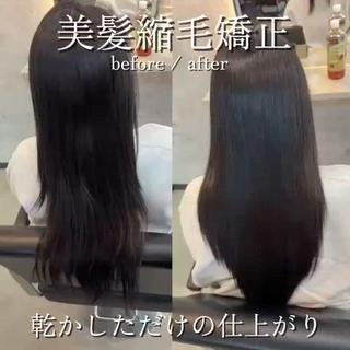 明日から30分多く寝られる縮毛矯正☆*。
乾かしただけでまとまる仕上がりです 