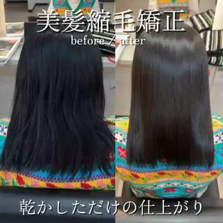 明日から30分多く寝られる縮毛矯正☆*。
乾かしただけでまとまる仕上がりです 
