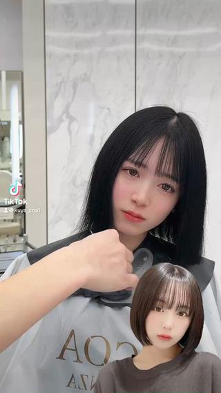 ショート カラー COA GINZA 空也/前髪/顔まわりのヘアスタイル