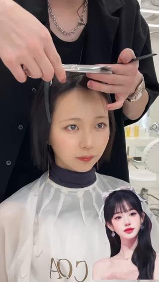 セミロング カラー COA GINZA 空也/前髪/顔まわりのヘアスタイル