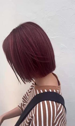 ショート カラー パーマ ヘアアレンジ 【ツヤ髪美容師】 ツダケイスケのヘアスタイル