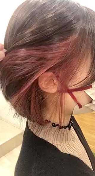 ショート カラー パーマ ヘアアレンジ 【ツヤ髪美容師】 ツダケイスケのヘアスタイル