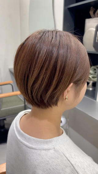 丸みショートボブ 