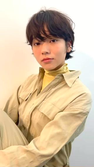 ショート パーマ rougy所属・ベリーショート/ パーマ/shioriのヘアスタイル